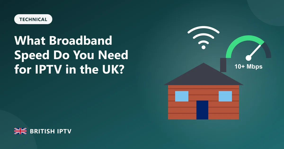 What Broadband Speed Do You Need for IPTV in the UK? – British IPTV guide